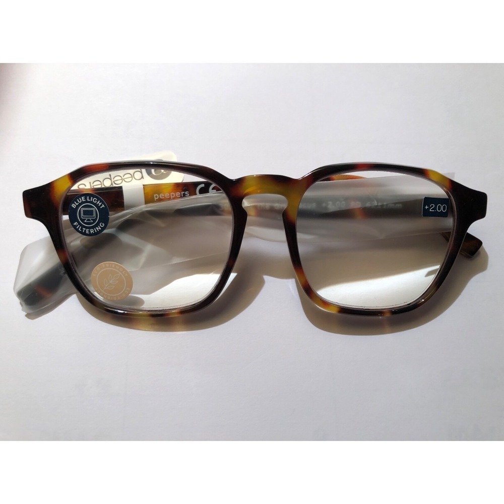 NEW Off the Grid Tortoise PEEPERS BLUE LIGHT FILTERING Readers +2.00